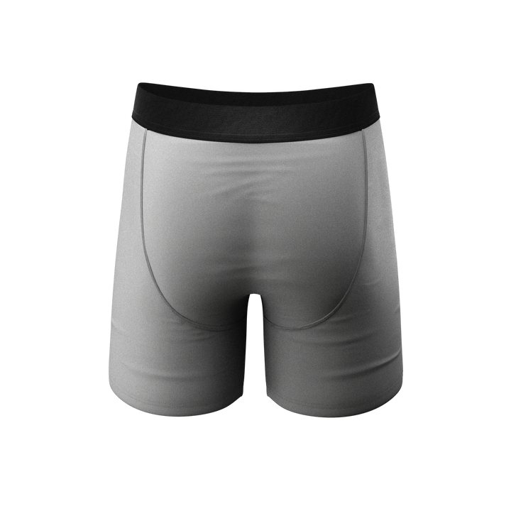 The 50 Shades: Men's Solid Grey Underwear with Ball Hammock® Pouch