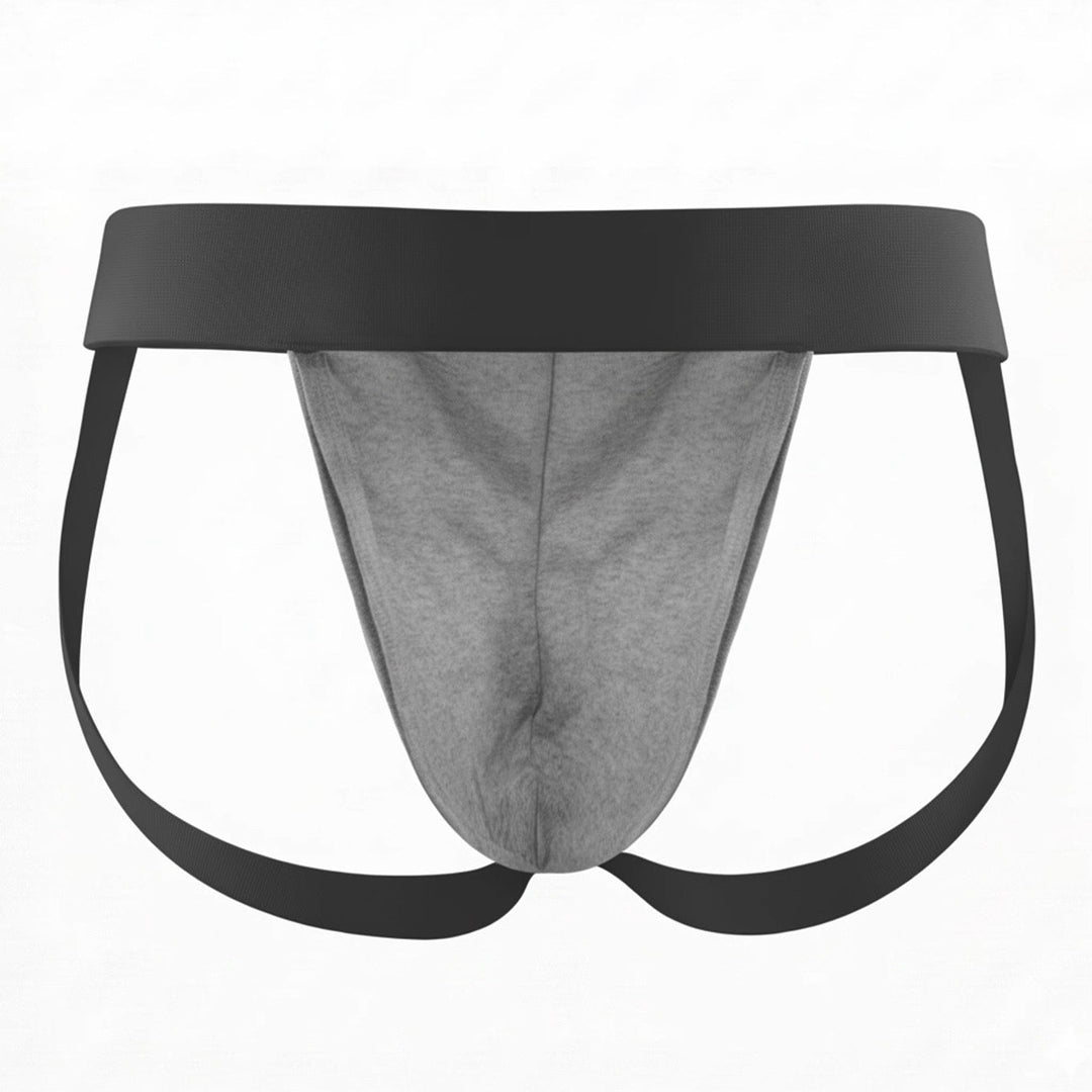 HisJock Snap Jock 2.0 in grey – men's snap release removable pouch jockstrap