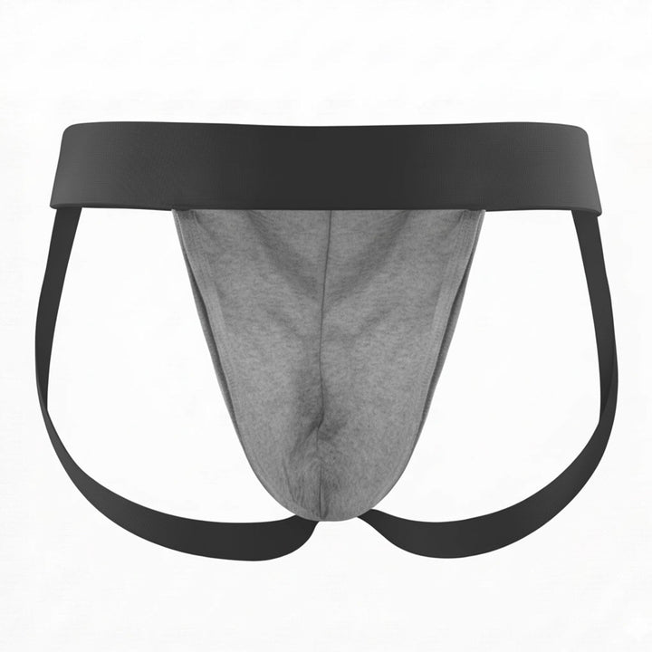 HisJock Snap Jock 2.0 in grey – men's snap release removable pouch jockstrap