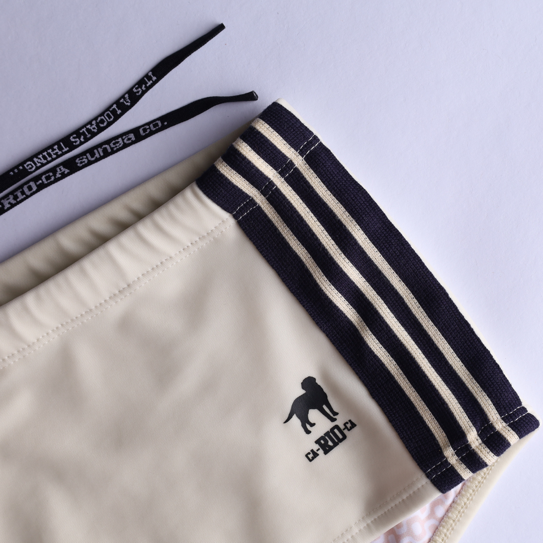 CA-RIO-CA Men's Galão Creme Sunga Designer Swim Shorts Swimwear in 