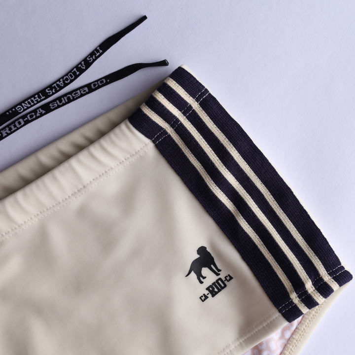 CA-RIO-CA Men's Galão Creme Sunga Designer Swim Shorts Swimwear in 