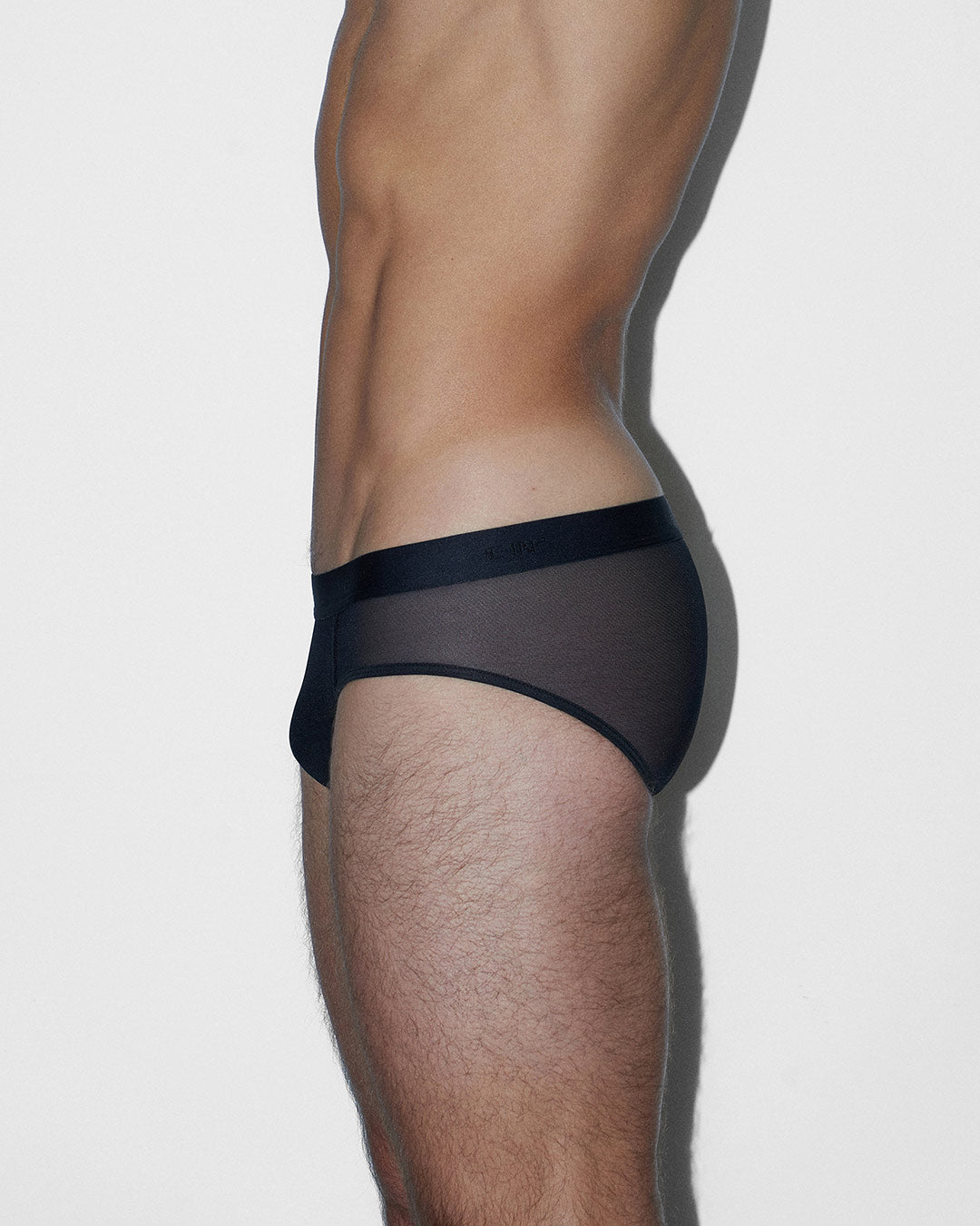 C-IN2 Sheer Low Rise Brief in black – men's sheer nylon mesh low rise brief underwear