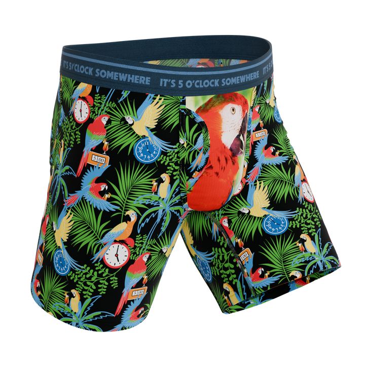 Shinesty x Margaritaville® "The 5 O'Clock Somewhere" Long Leg Ball Hammock® Pouch Underwear (with Fly)