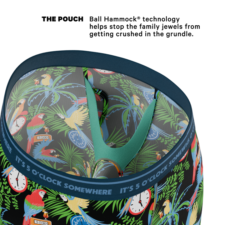Shinesty x Margaritaville® "The 5 O'Clock Somewhere" Long Leg Ball Hammock® Pouch Underwear (with Fly)