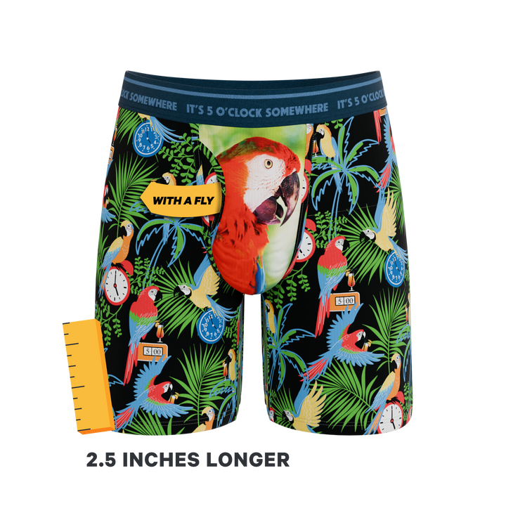 Shinesty x Margaritaville® "The 5 O'Clock Somewhere" Long Leg Ball Hammock® Pouch Underwear (with Fly)
