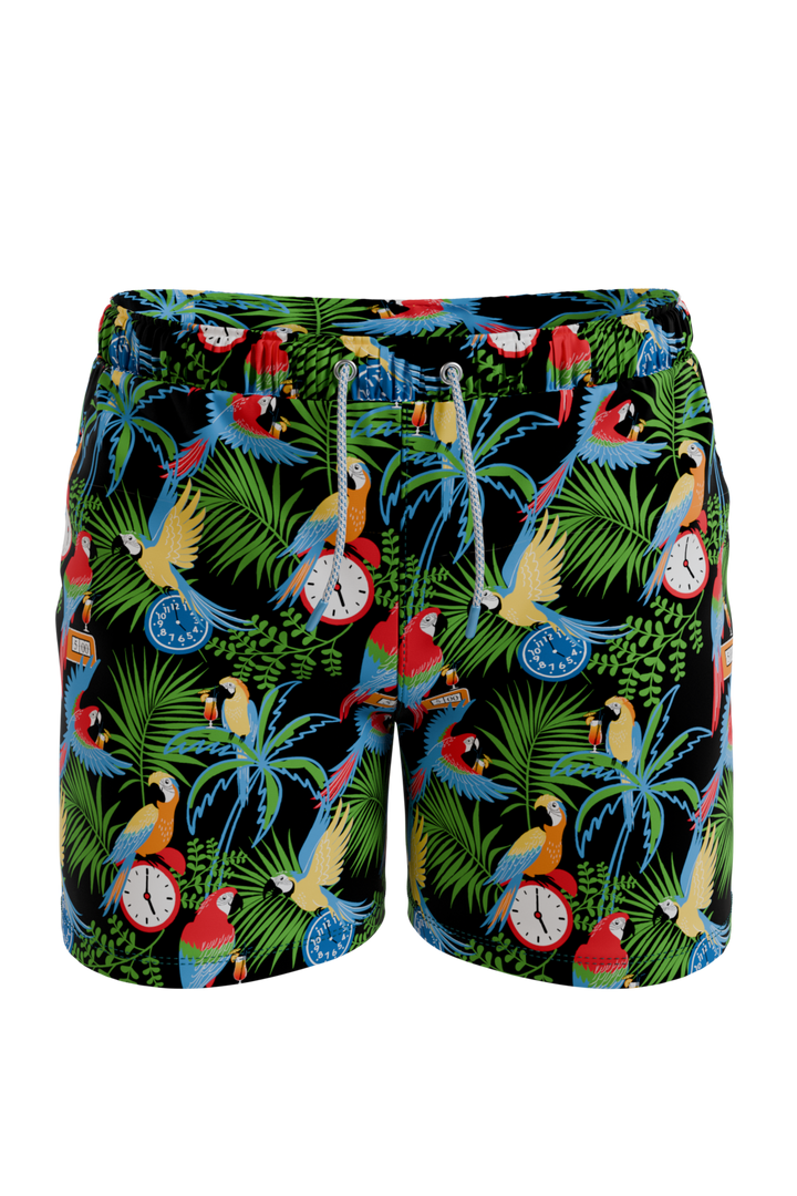 Shinesty The 5 O'Clock Somewhere Margaritaville Ball Hammock 8 inch swim trunks – tropical print