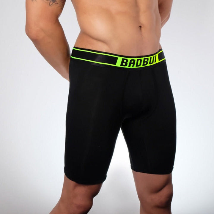 BADBUI Micro Fiber Boxer Brief in jet neon – men's nylon micro fiber boxer brief