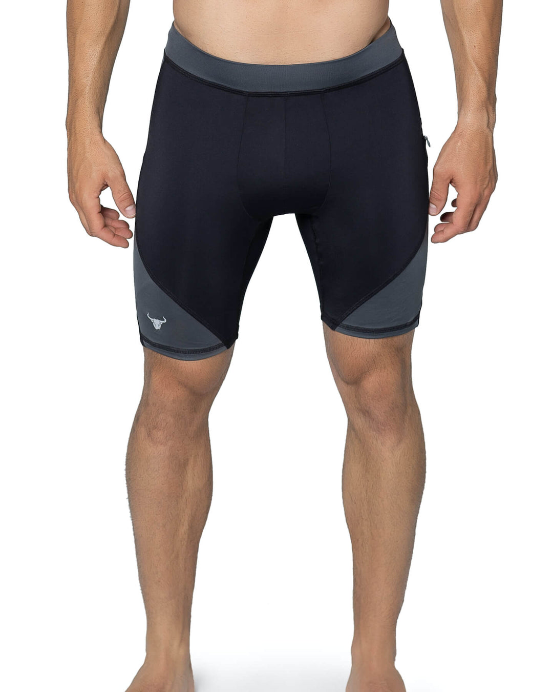 Matador Meggings Black/Gray men's compression shorts – versatile squat-proof hybrid shorts