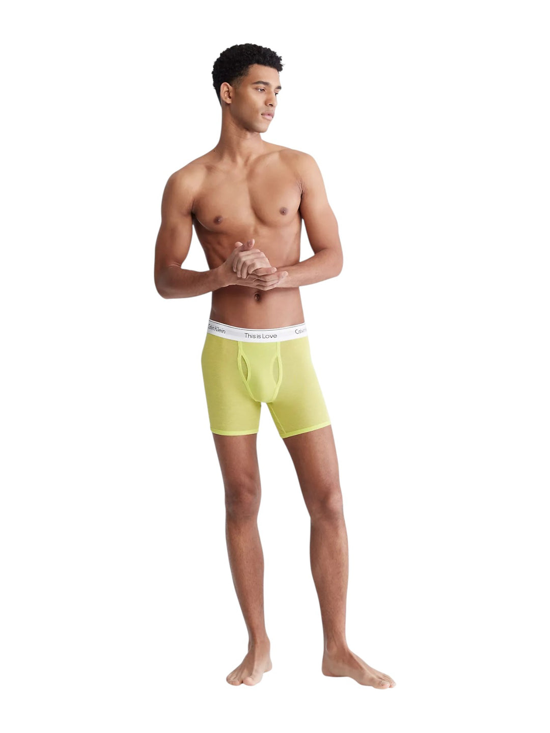 Calvin Klein Pride This Is Love Mesh Boxer Brief (Lemon Lime)