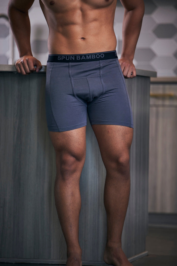 Spun Bamboo men's ultra-soft bamboo boxer briefs breathable everyday underwear