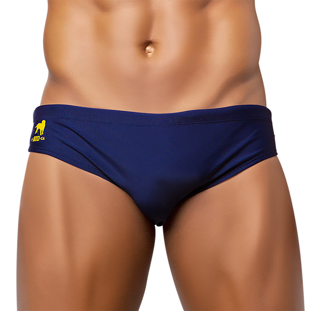 CA-RIO-CA Men's Brief Cut Solids Sunga Male Bathing Suit Briefs in 