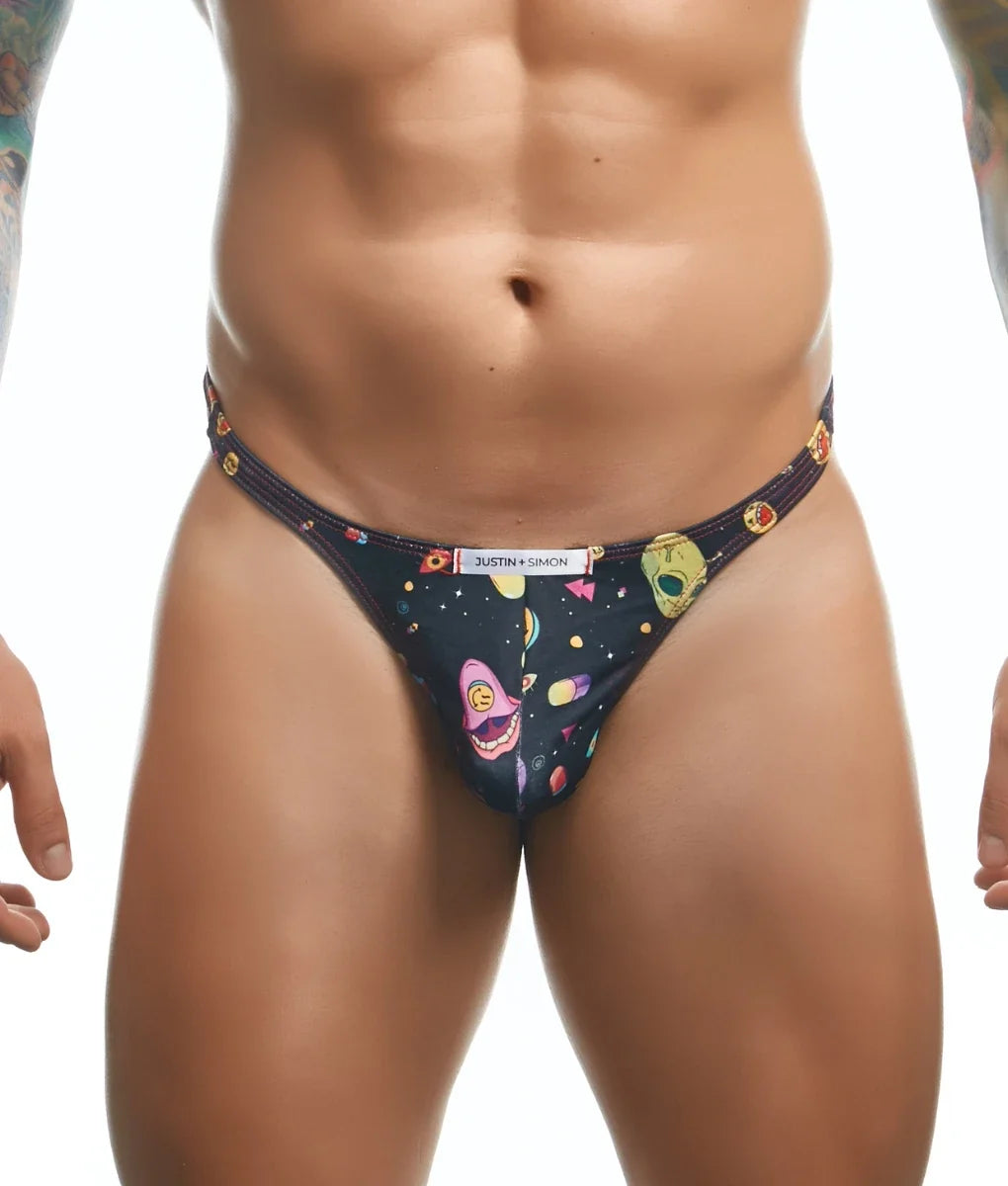 Justin+Simon Classic Thong Fun Prints Men's Thong – men's thongs