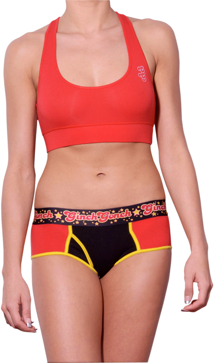 Ginch Gonch Women's Atomic Fireballs Boyfriend Briefs