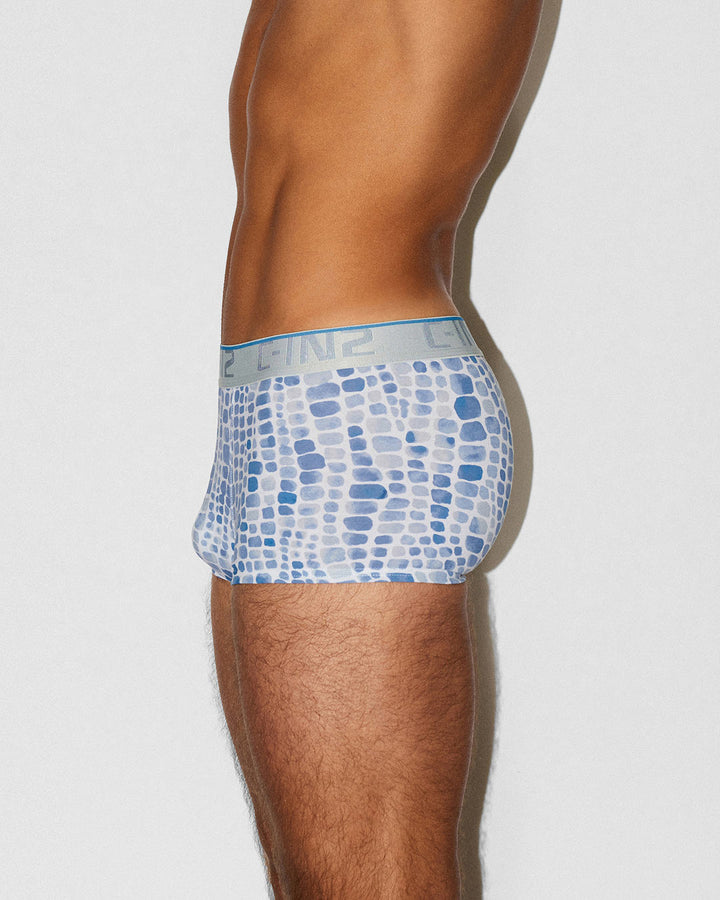 C-IN2 Screenshot Trunk in crocodile blue – limited edition men's graphic print trunk underwear