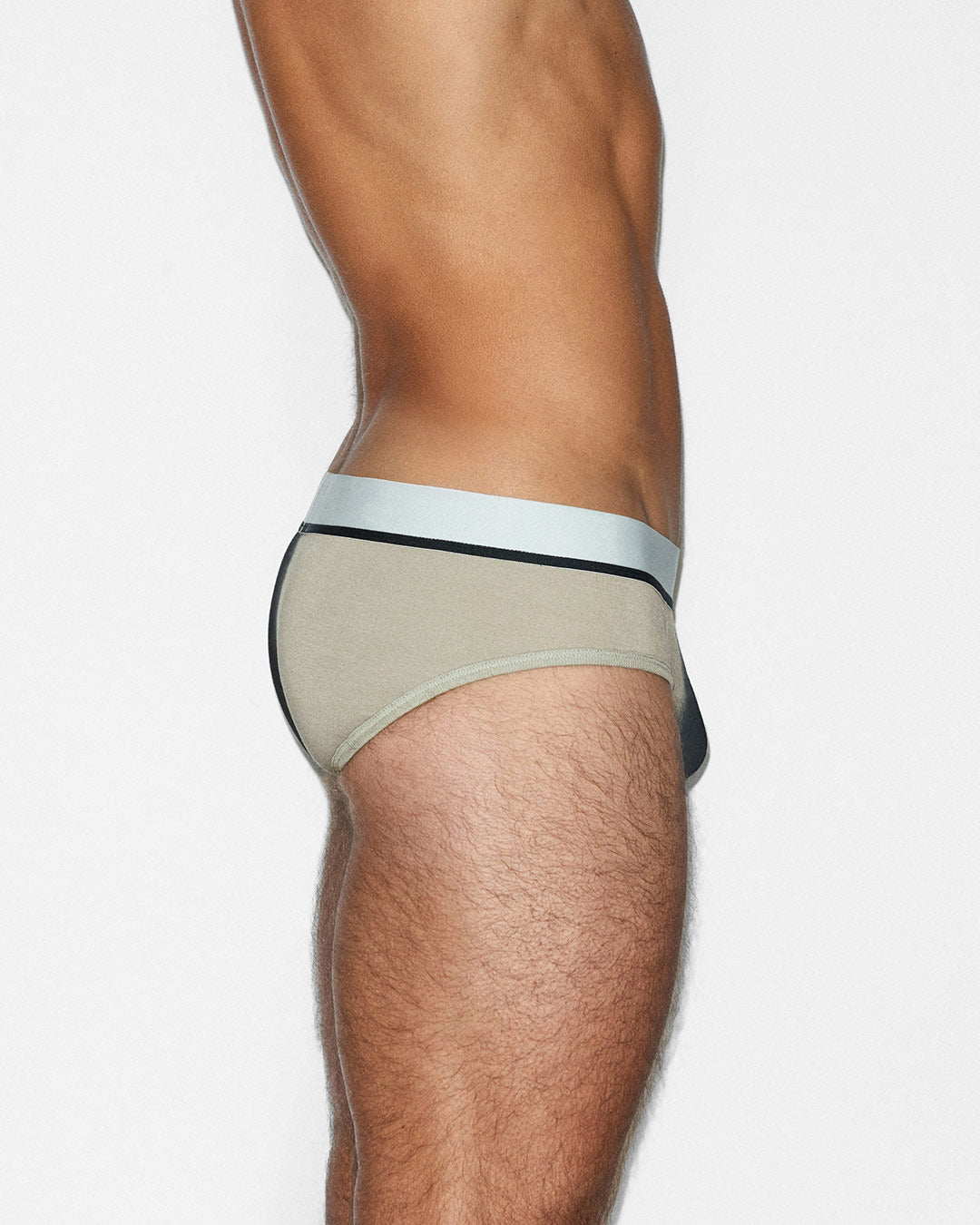 C-IN2 Dip Dye Low Rise Brief in sandstone beige – men's two-tone gradient cotton low rise brief