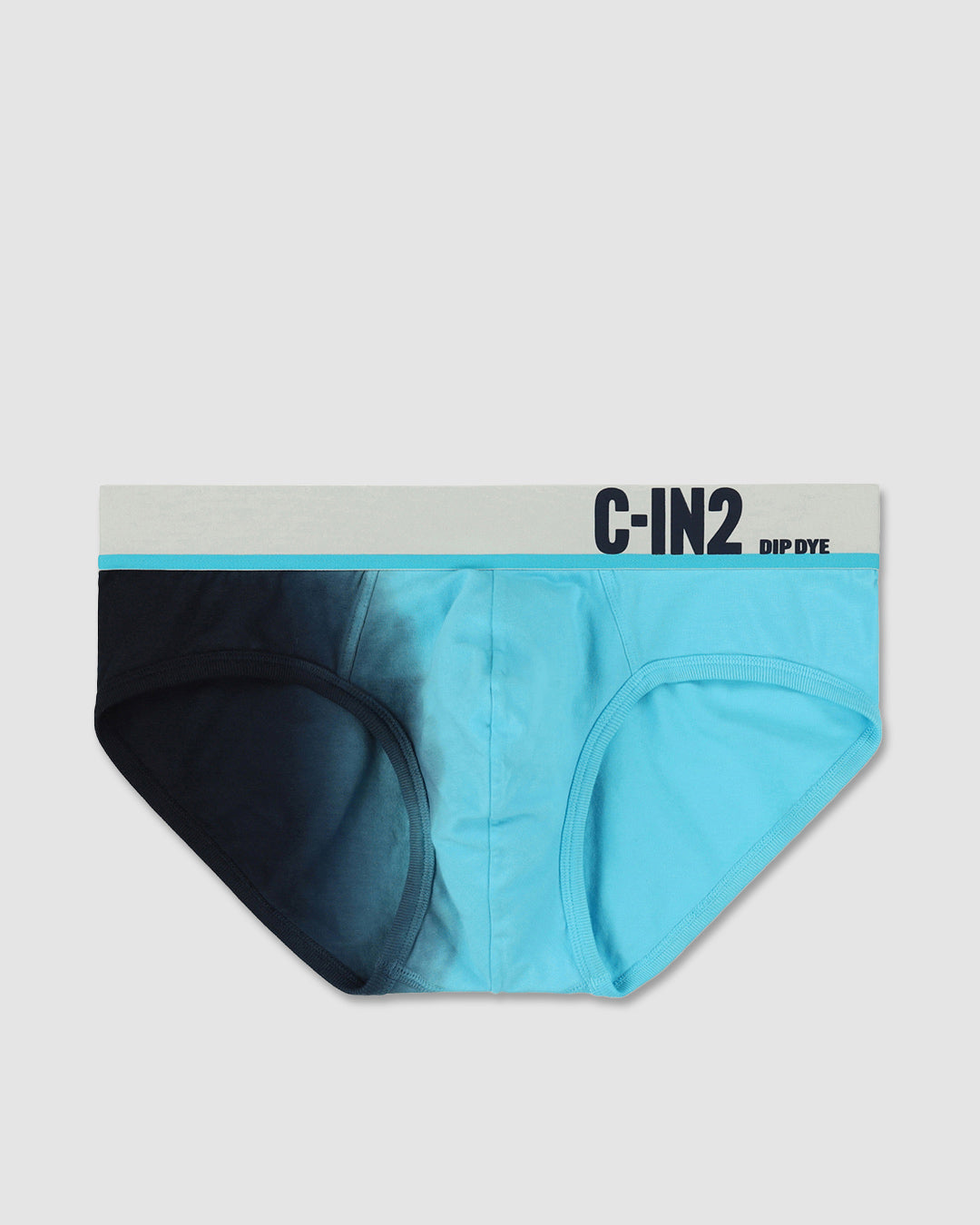 C-IN2 Dip Dye Low Rise Brief in storm blue – men's two-tone gradient cotton low rise brief