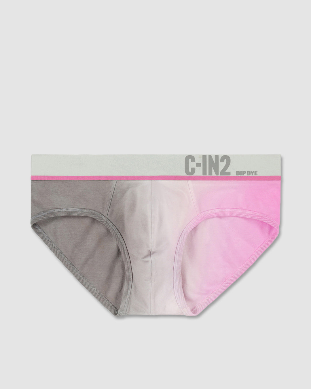 C-IN2 Dip Dye Low Rise Brief in peony pink – men's two-tone gradient cotton low rise brief