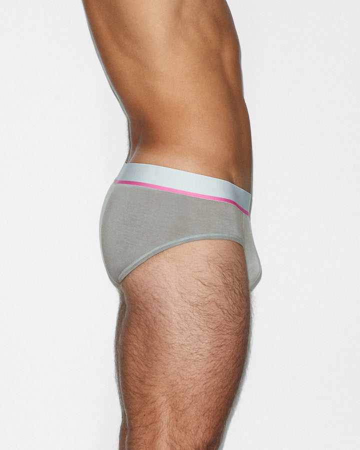 C-IN2 Dip Dye Low Rise Brief in peony pink – men's two-tone gradient cotton low rise brief