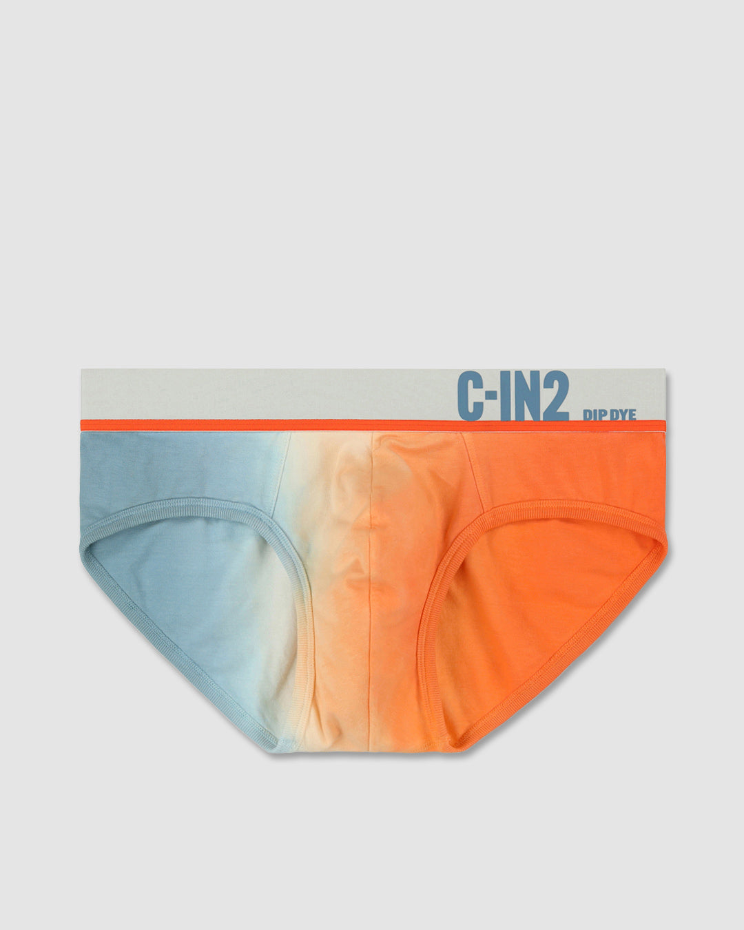 C-IN2 Dip Dye Low Rise Brief in goldfish orange – men's two-tone gradient cotton low rise brief