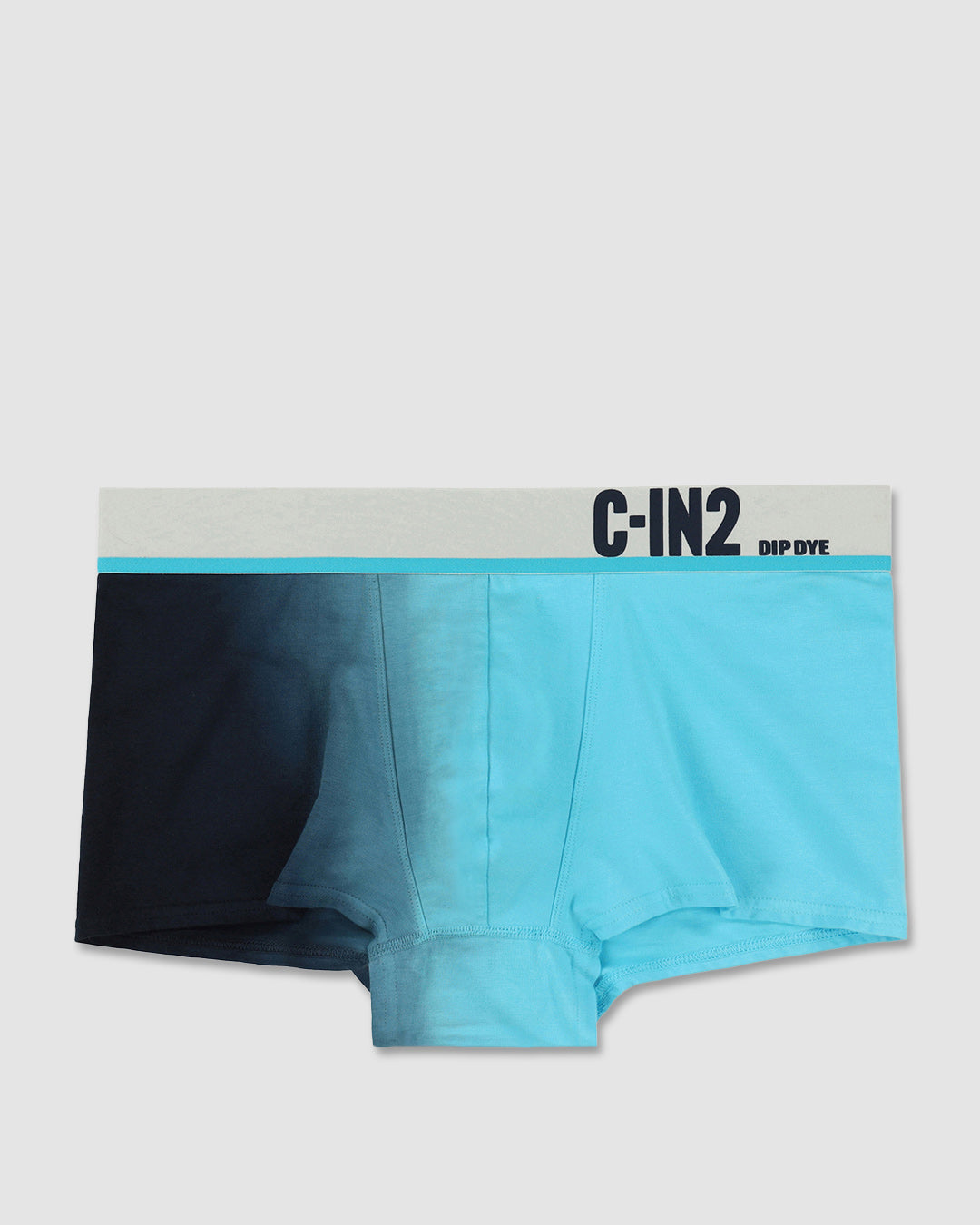 C-IN2 Dip Dye Trunk in storm blue – men's two-tone gradient cotton trunk underwear