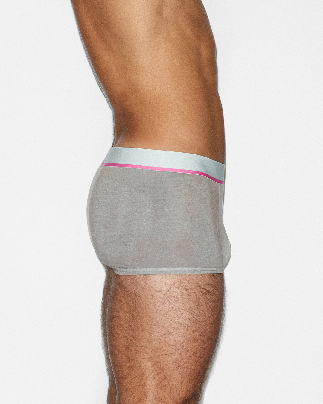 C-IN2 Dip Dye Trunk in peony pink – men's two-tone gradient cotton trunk underwear