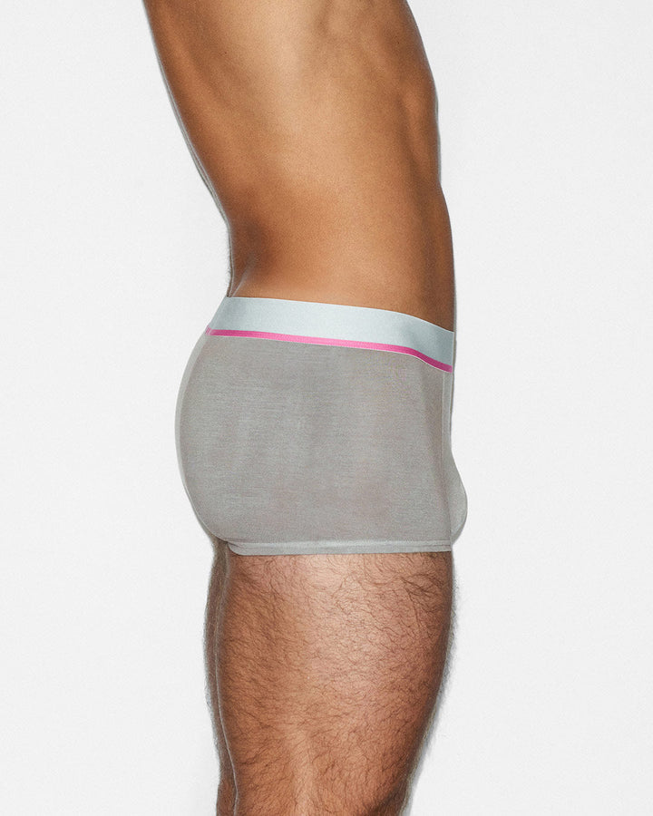 C-IN2 Dip Dye Trunk in peony pink – men's two-tone gradient cotton trunk underwear