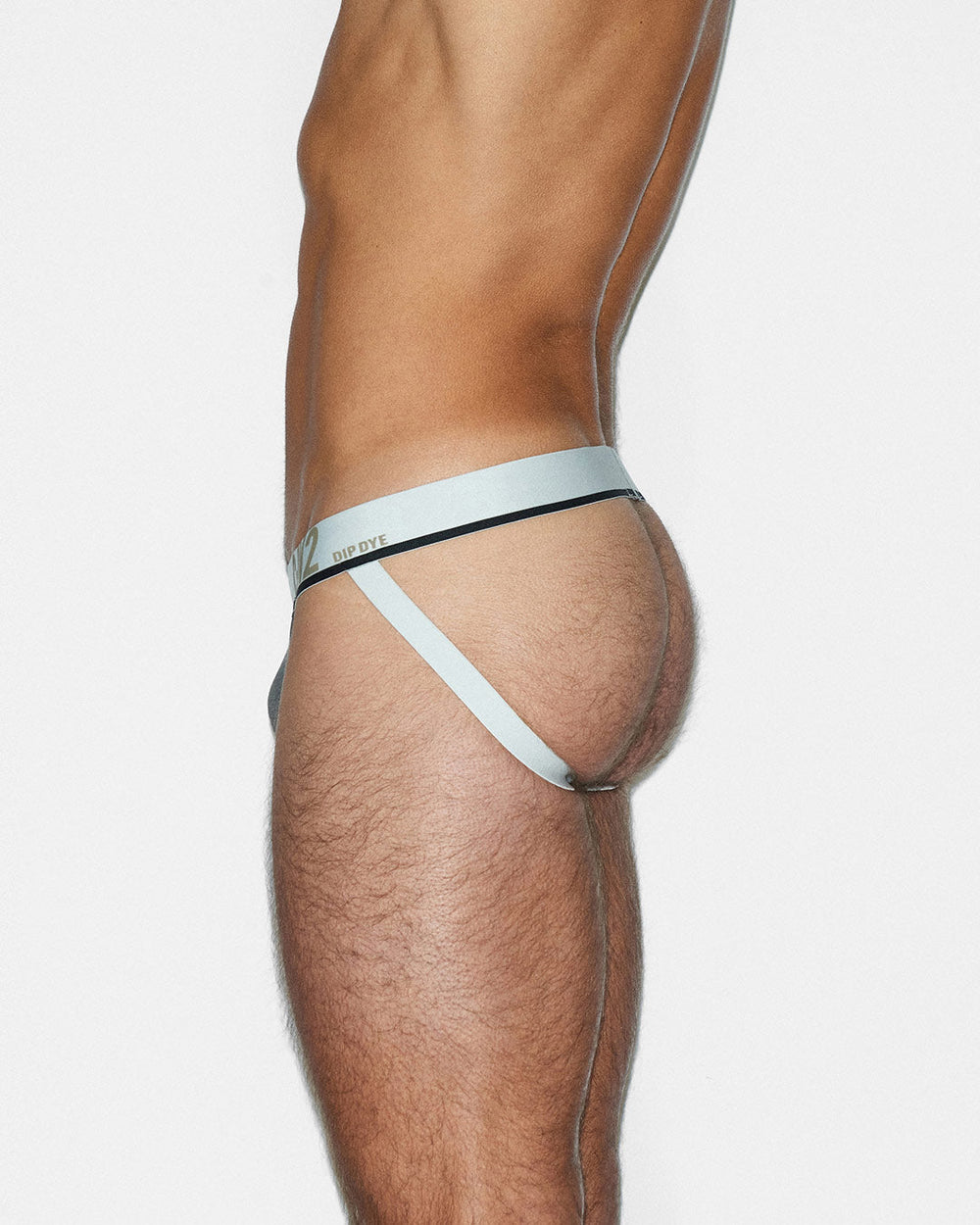 C-IN2 Dip Dye Jock in sandstone beige – men's two-tone gradient cotton jockstrap