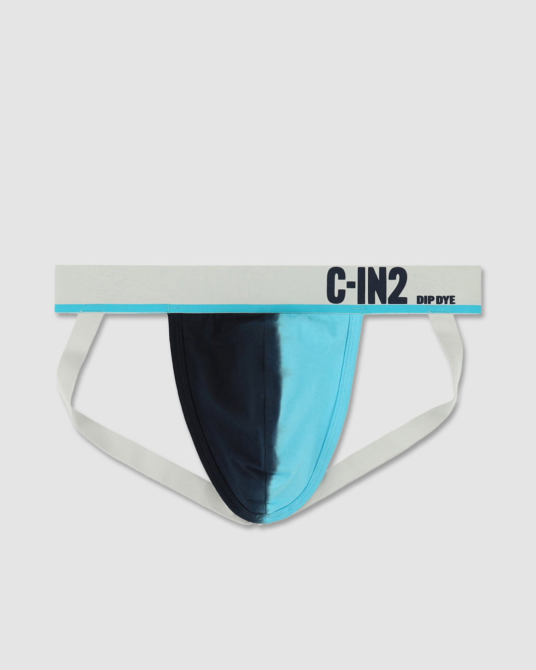 C-IN2 Dip Dye Jock in storm blue – men's two-tone gradient cotton jockstrap