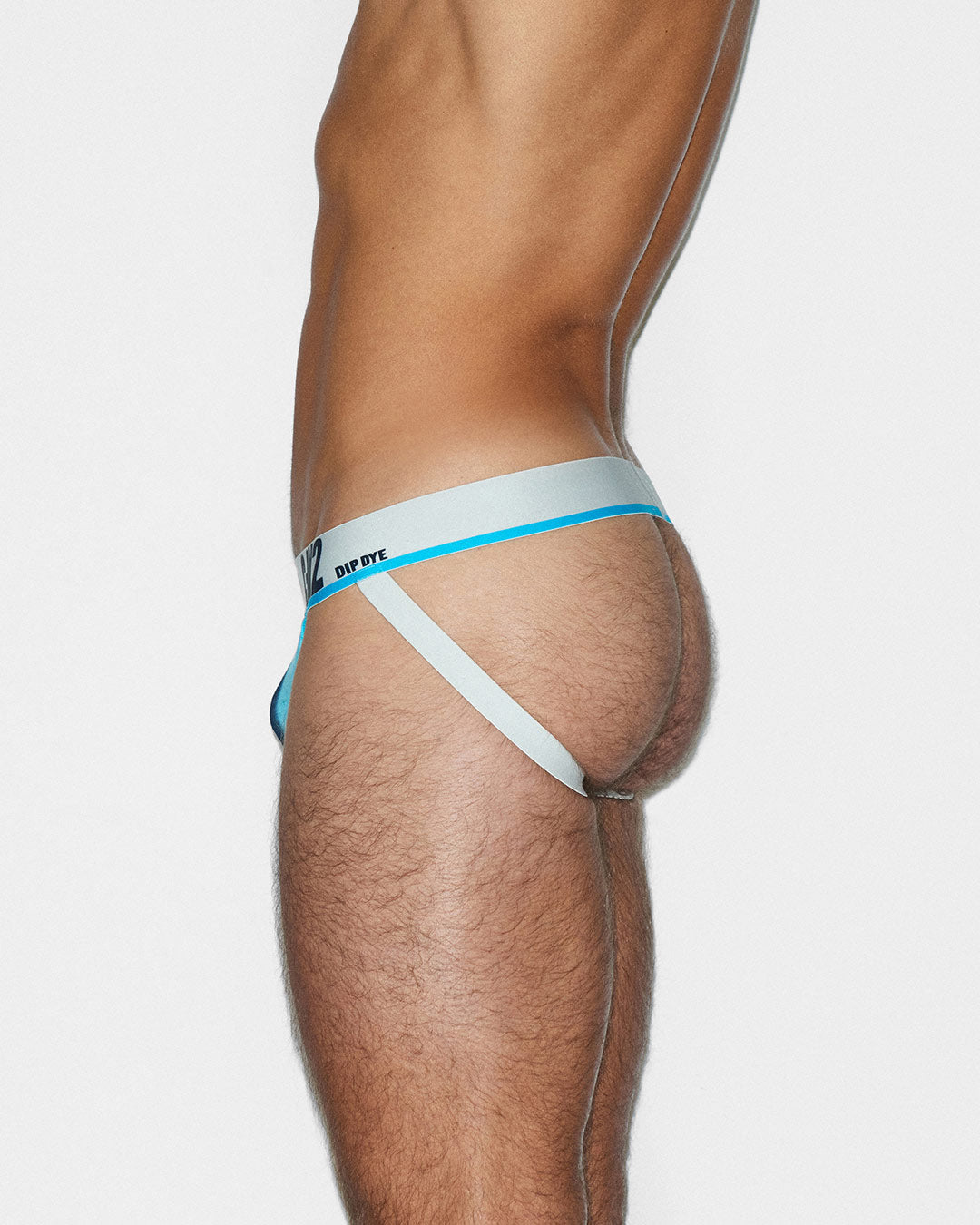 C-IN2 Dip Dye Jock in storm blue – men's two-tone gradient cotton jockstrap