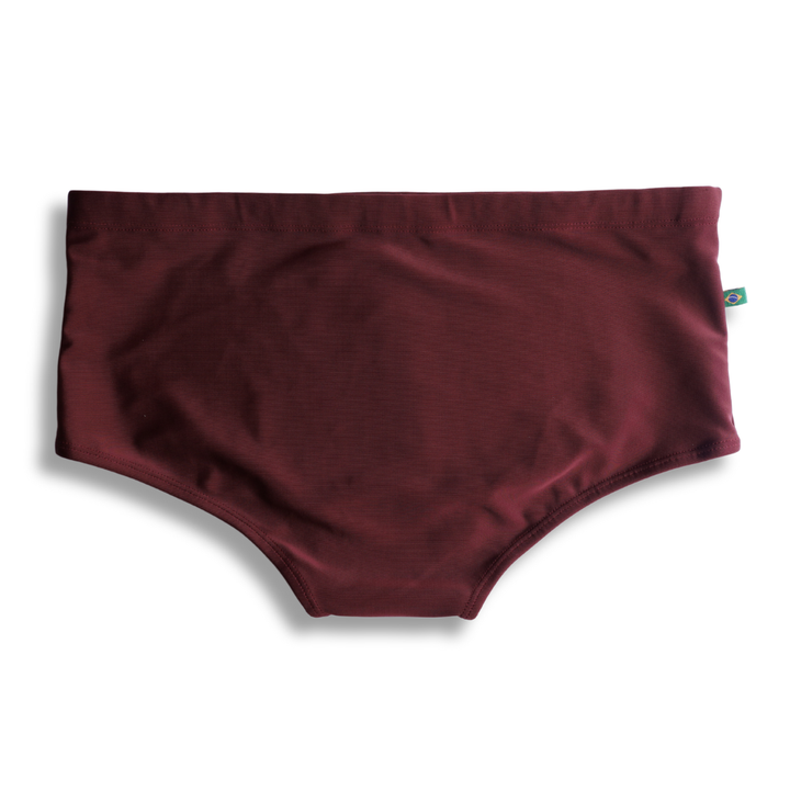CA-RIO-CA Men's Barolo burgundy solids Swimming Sunga Beachwear for Men Swimwear in 