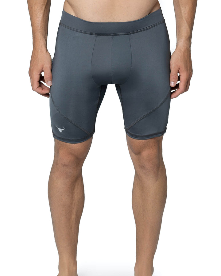 Matador Meggings Gray/Gray men's compression shorts – all-gray versatile squat-proof hybrid shorts