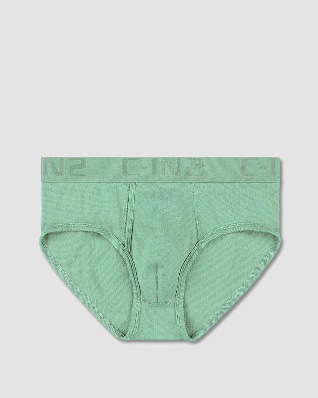 C-IN2 Flex Fly Front Brief in sage green – men's cotton-modal mesh brief with fly front