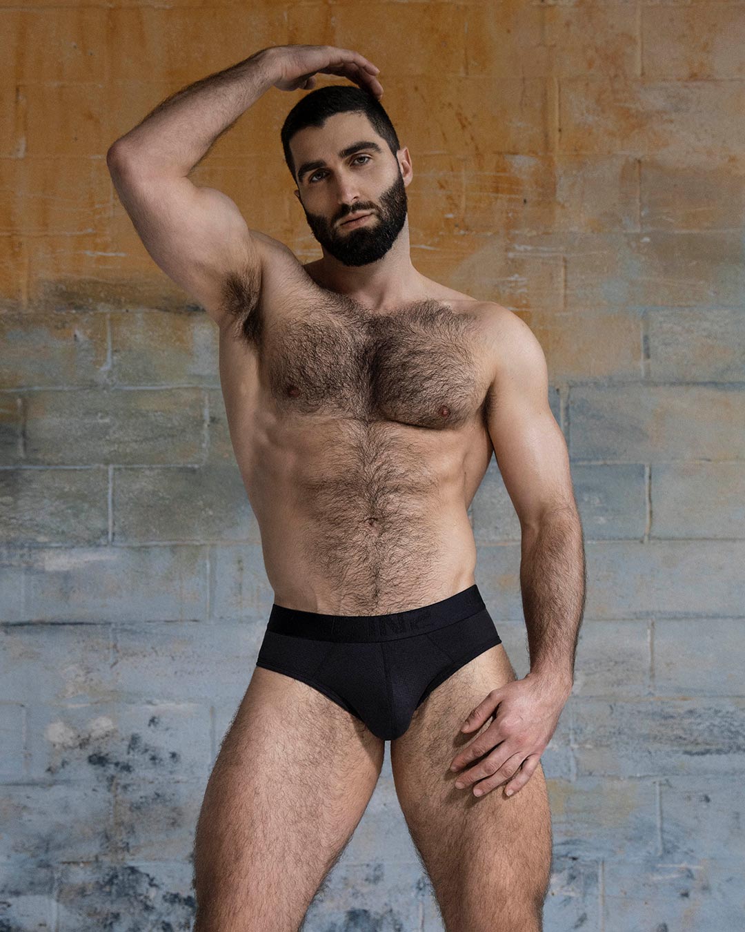 C-IN2 Flex Low Rise Brief in black – men's cotton-modal mesh low rise brief