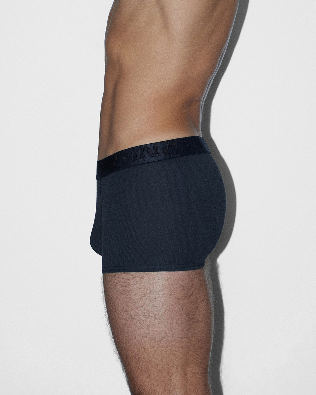 C-IN2 Flex Trunk in black – men's cotton-modal mesh trunk underwear