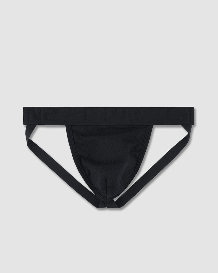 C-IN2 Flex Jock in black – men's cotton-modal mesh jockstrap open back