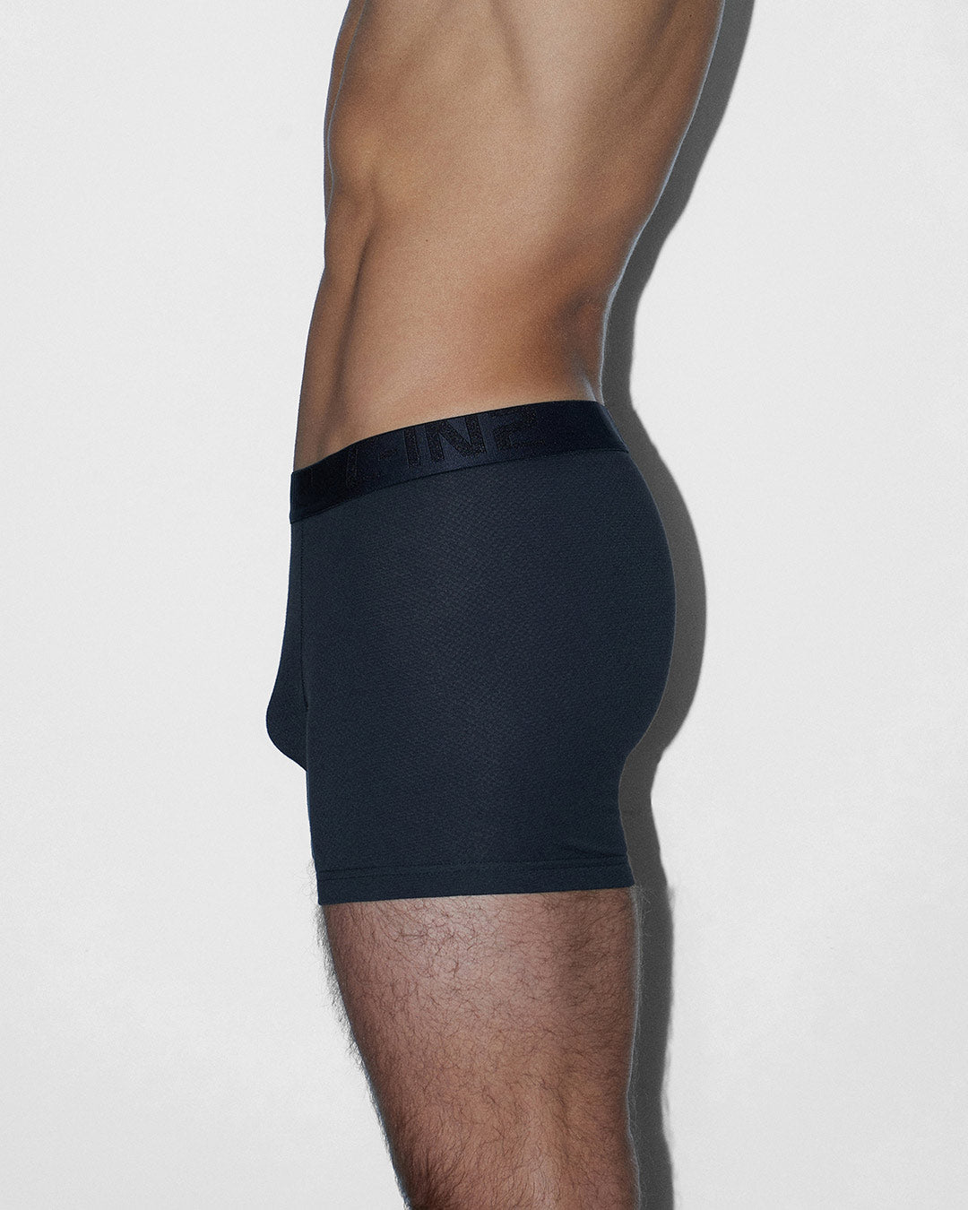 C-IN2 Flex Boxer Brief 5 inch inseam in black – men's lightweight cotton-modal mesh boxer brief