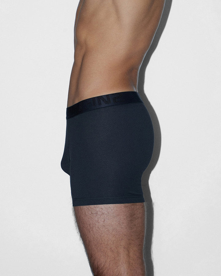 C-IN2 Flex Boxer Brief 5 inch inseam in black – men's lightweight cotton-modal mesh boxer brief