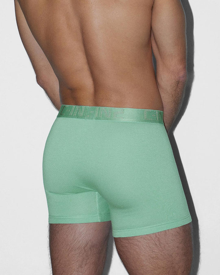 C-IN2 Flex Boxer Brief 5 inch inseam in sage green – men's lightweight cotton-modal boxer brief