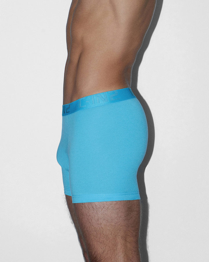 C-IN2 Flex Boxer Brief 5 inch inseam in sky blue – men's lightweight cotton-modal mesh boxer brief