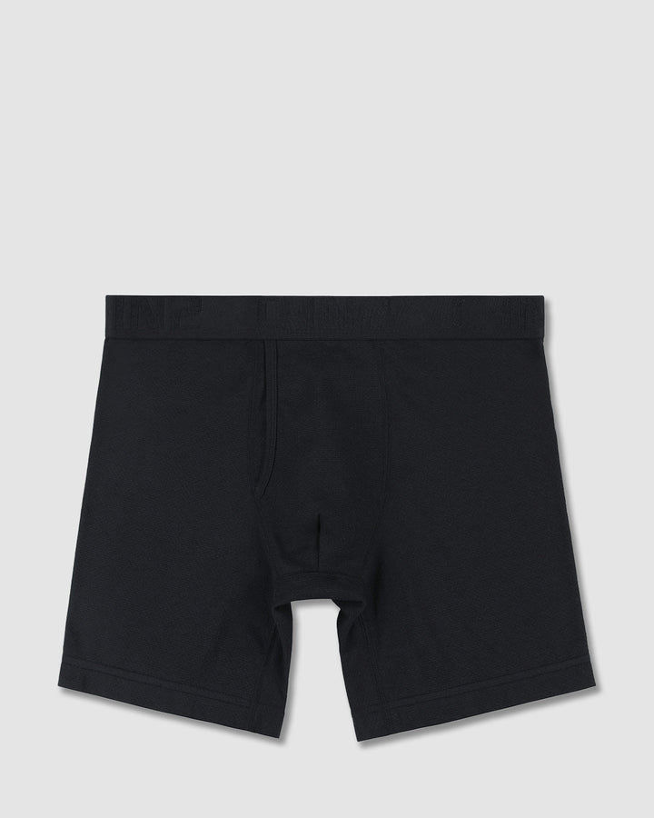 C-IN2 Flex Boxer Brief 7 inch inseam in black – men's lightweight extended cotton-modal boxer brief