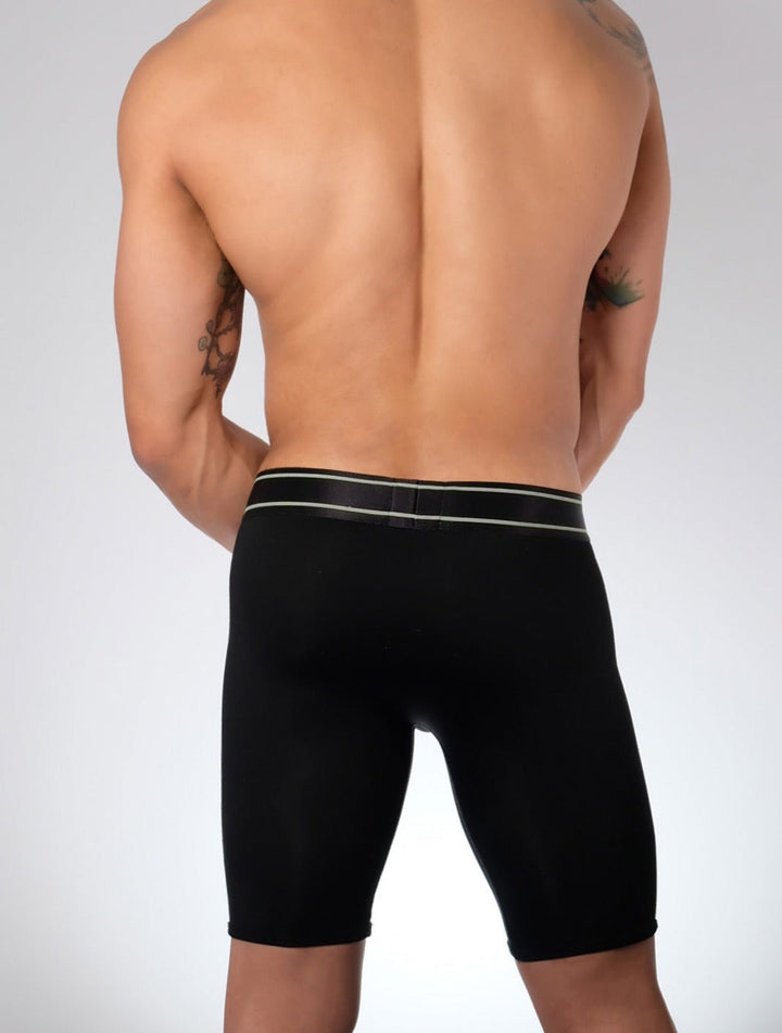 BADBUI Micro Fiber Boxer Brief in jet grey – men's nylon micro fiber boxer brief