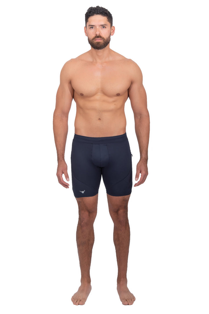 Matador Meggings Navy/Navy men's compression shorts – all-navy squat-proof hybrid shorts