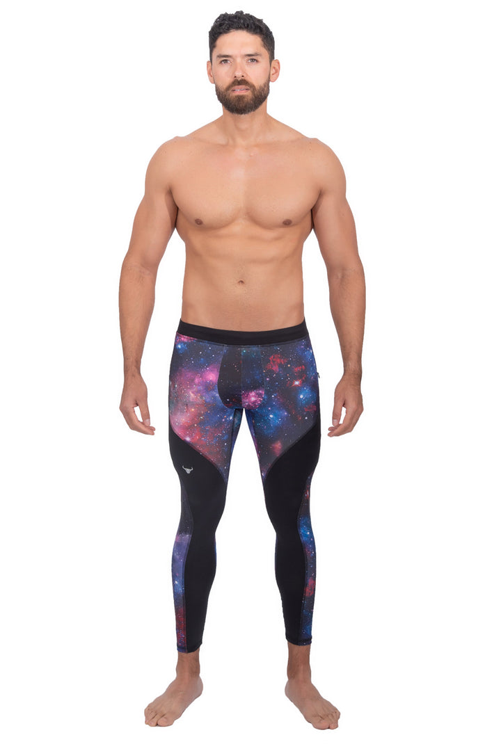 Matador Meggings "Galaxy" Men’s Compression Leggings – High-Performance Galaxy Print