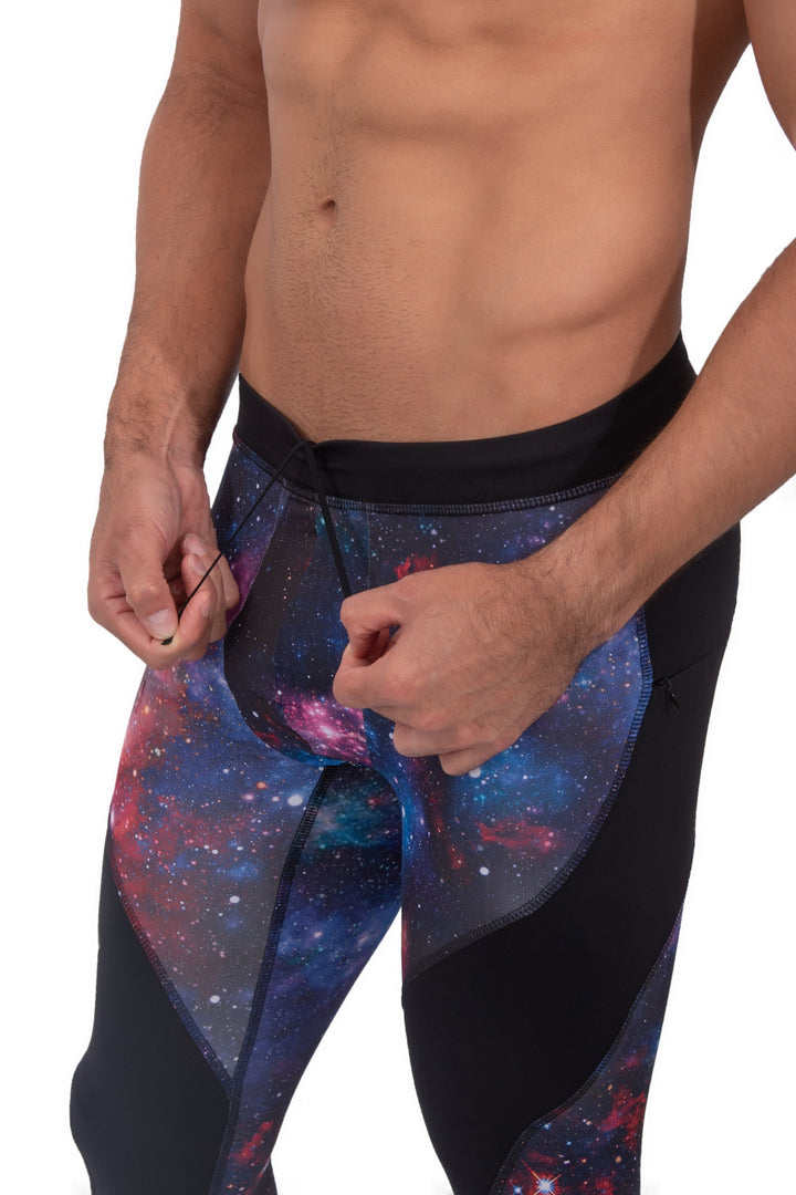 Matador Meggings "Galaxy" Men’s Compression Leggings – High-Performance Galaxy Print