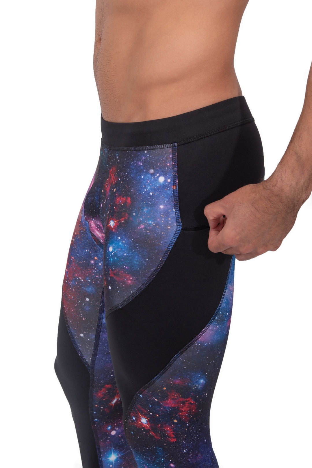 Matador Meggings "Galaxy" Men’s Compression Leggings – High-Performance Galaxy Print