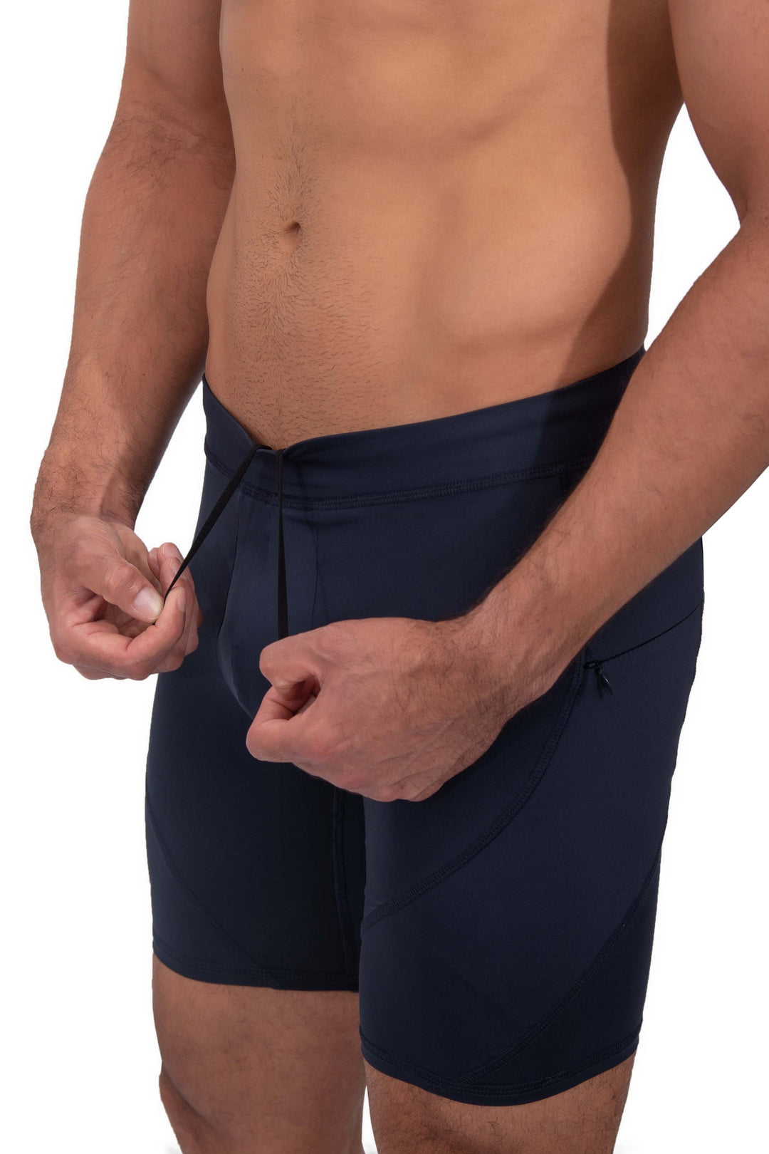 Matador Meggings Navy/Navy men's compression shorts – all-navy squat-proof hybrid shorts