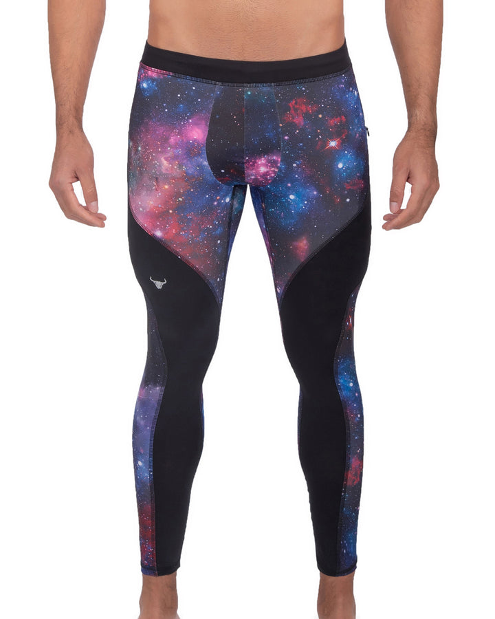 Matador Meggings "Galaxy" Men’s Compression Leggings – High-Performance Galaxy Print