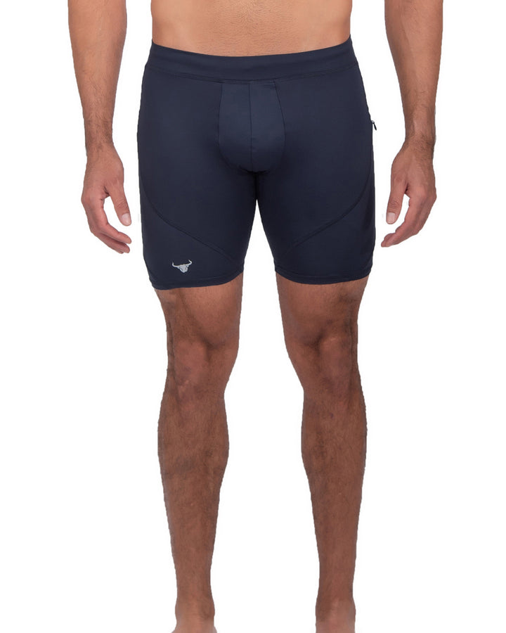 Matador Meggings Navy/Navy men's compression shorts – all-navy squat-proof hybrid shorts