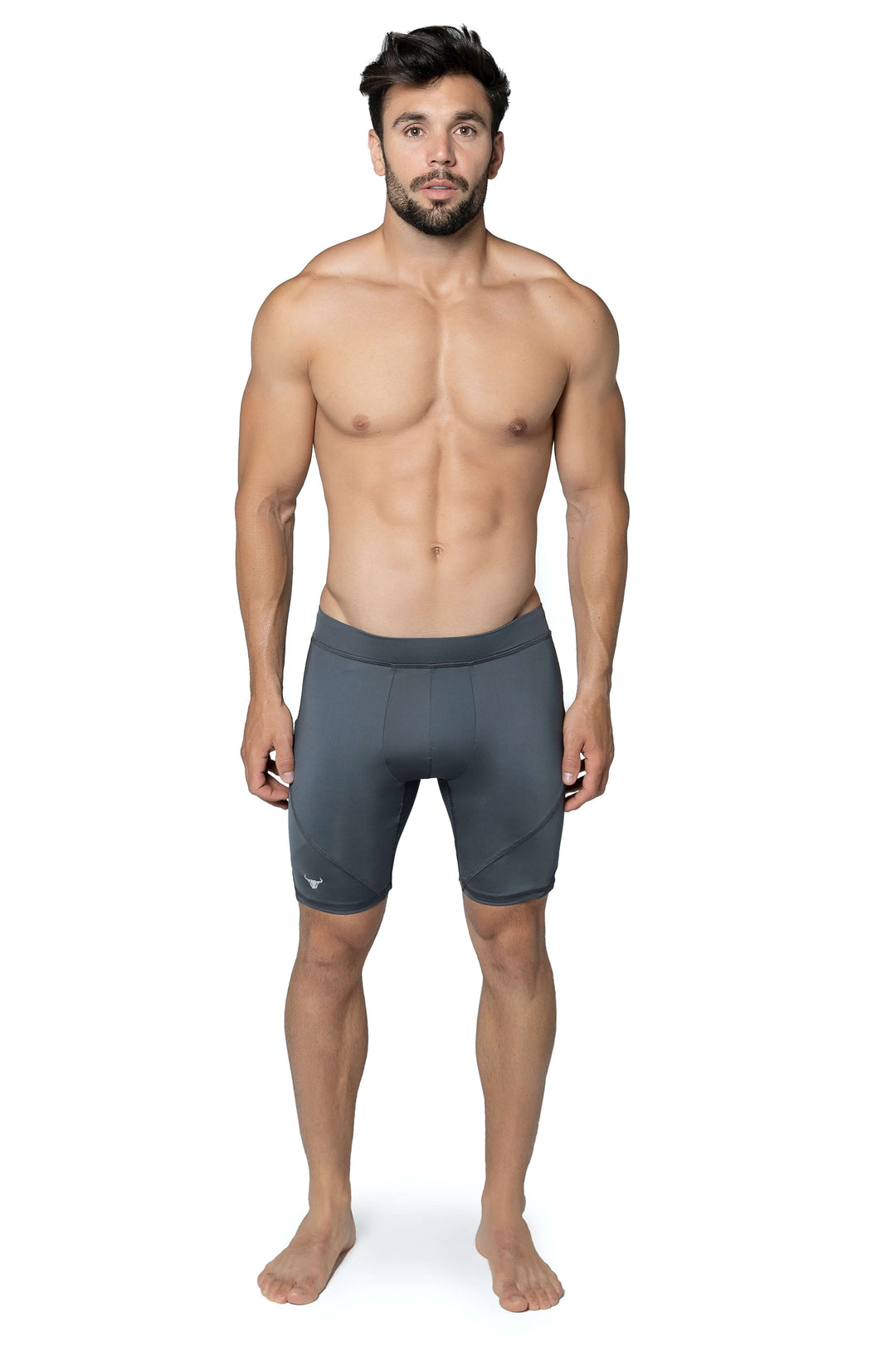 Matador Meggings Gray/Gray men's compression shorts – all-gray versatile squat-proof hybrid shorts