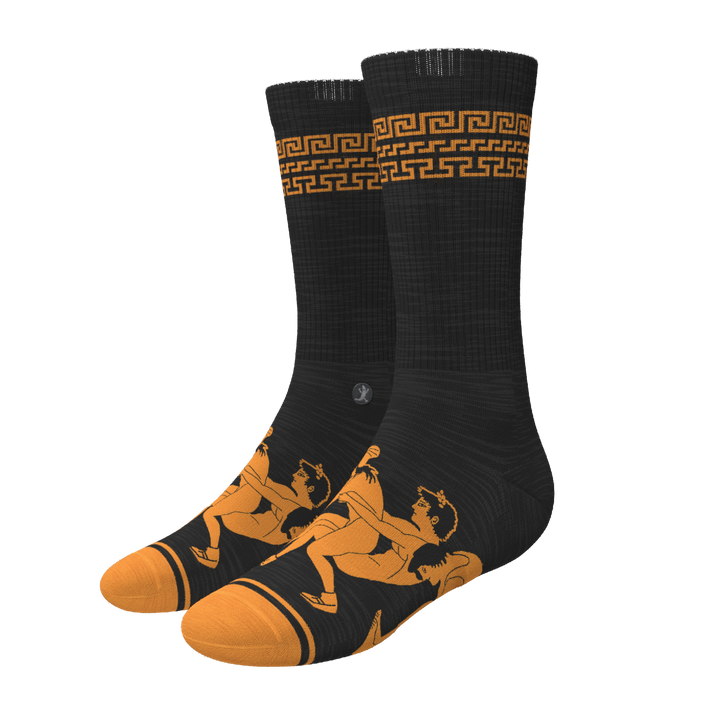 The Ancient Twister | Vase Heel Hammock™ Crew Socks